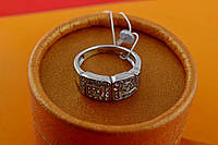 Серебряное кольцо с камнями 4,65 гр серебро 925 проба