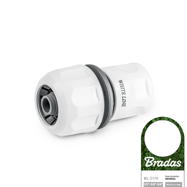 Конектор УНІВЕРСАЛЬНИЙ 1/2", 5/8", 3/4", WHITE LINE, 
WL-2170