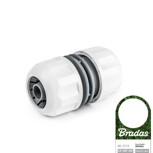 Муфта з'єднувальна УНІВЕРСАЛЬНА 1/2", 5/8", 
3/4", WHITE LINE, WL-2113