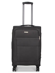 Валіза середня M тканина сіра 67х43х29(+5)см/77л/3.8кг/Worldline 620