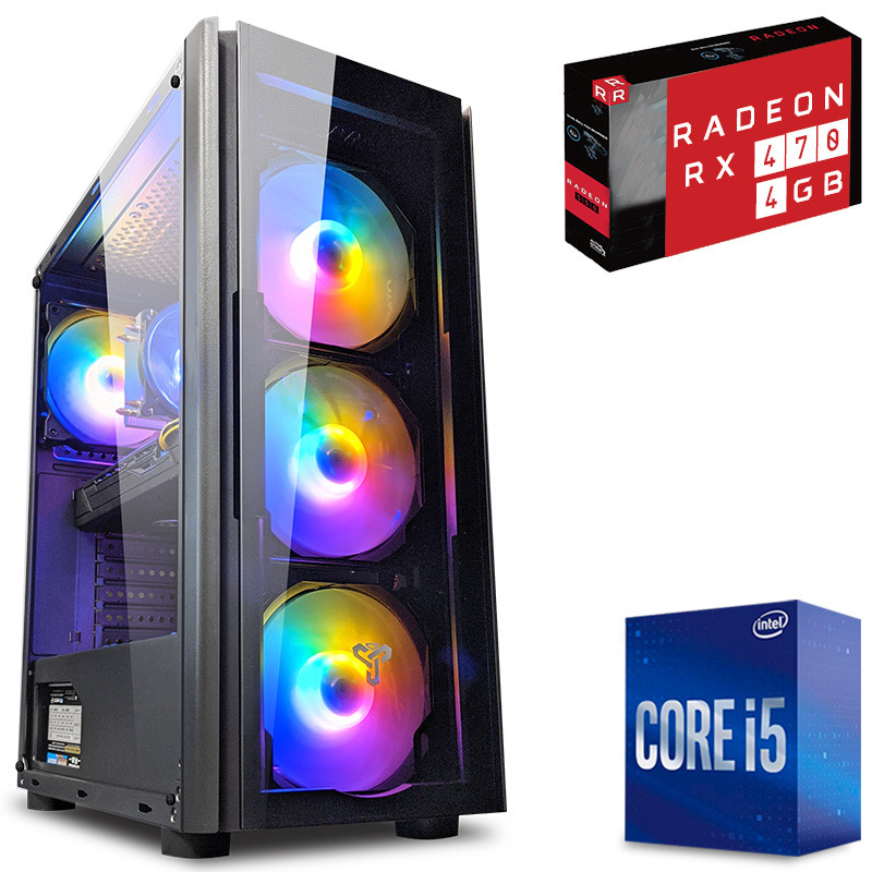 Ігровий ПК ZEVS PC 9355U Intel i5 4x3.6GHz + RX 470 4GB + Ігри