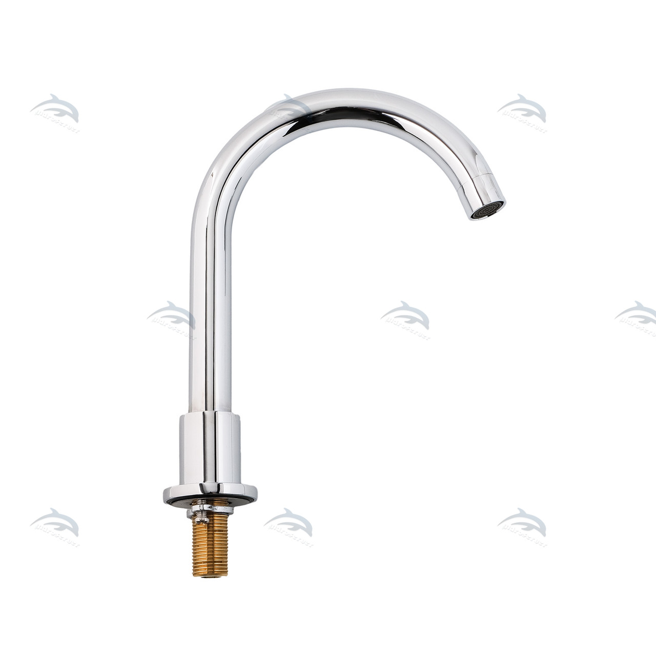 Вилив (гуска) для врізного змішувача гідромасажної ванни, джакузі J-4000(X) латунний, поворотного типу.