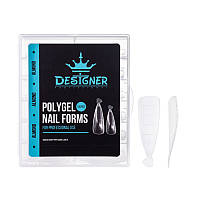 Polygel Nail Forms (Almond) - Верхні форми Дизайнер мигдаль 120 шт