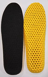 #11 Устілки спортивні амортизаційні "стінка" No11 разм.40-46 (чорний-жовті)