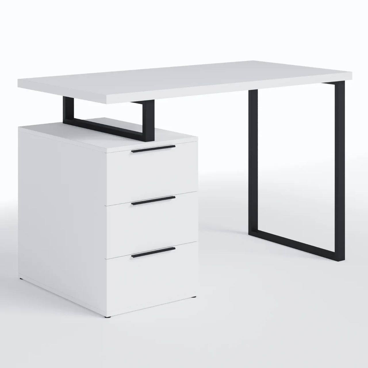 Стіл манікюрний в стилі Лофт 120*60 висотою 76 см з видвижними шухлядами. Стіл для нарощування нігтів, фото 1