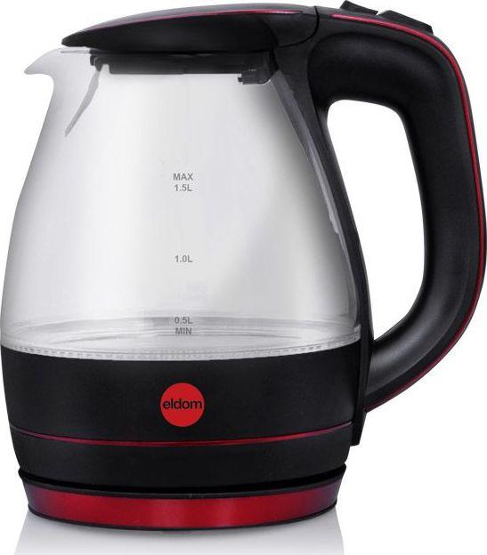 Електрочайник Eldom Glassy C400C Red
