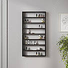 Полиці для лаків на стіну спальні Навісна полиця в салон краси з ДСП Поличка для косметики на 8 комірок, фото 5