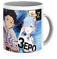 Кружка GeekLand Жизнь с нуля в альтернативном мире Re:Zero Зеро RZ.02.05 "Lv"