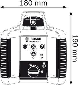 Лазерний ротаційний нівелір Bosch GRL 250 HV (0601061600)
