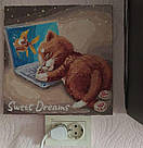 Акційна Розмальовка по цифрам Ідейка Солодкий сон (KHO4186) 30 х 30 см, фото 4