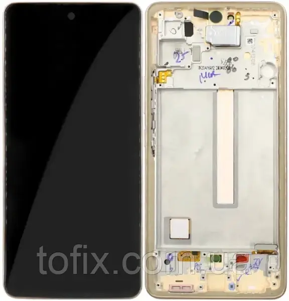 Дисплей Samsung A536 White A53 2022 (GH82-28024B) сервісний оригінал у зборі з рамкою