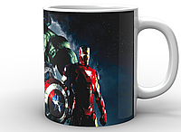 Кружка GeekLand белая Железный Человек Iron Man Captain America and Iron Man IM.02.002 "Lv"