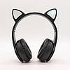 Навушники накладні з котячими вушками, бездротові, Bluetooth, B39M, Чорні / Дитячі навушники з підсвіткою, фото 4