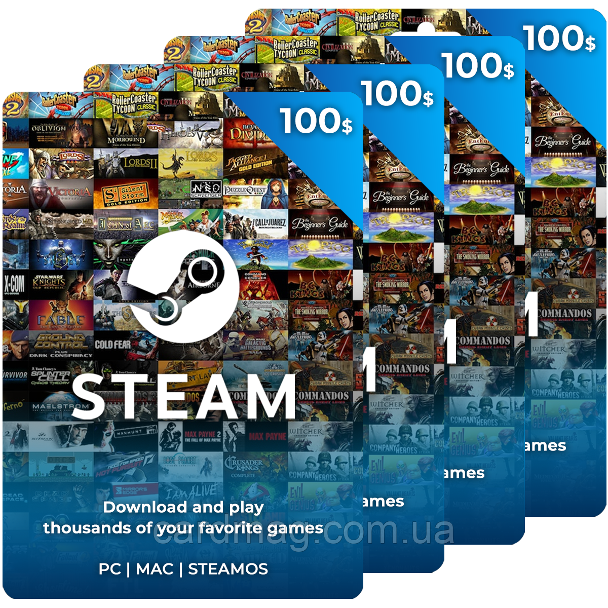 Купити Вигідна Подарункова карта Steam Gift Card на суму 400 usd, ціна 5000 ₴ Prom.ua (ID