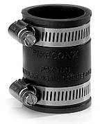 Гнучка гумова муфта-перехідник 40 х 40 mm Pipeconx