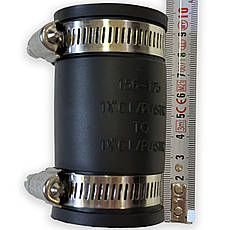 Гнучка гумова муфта-перехідник 40 х 40 mm Pipeconx, фото 3