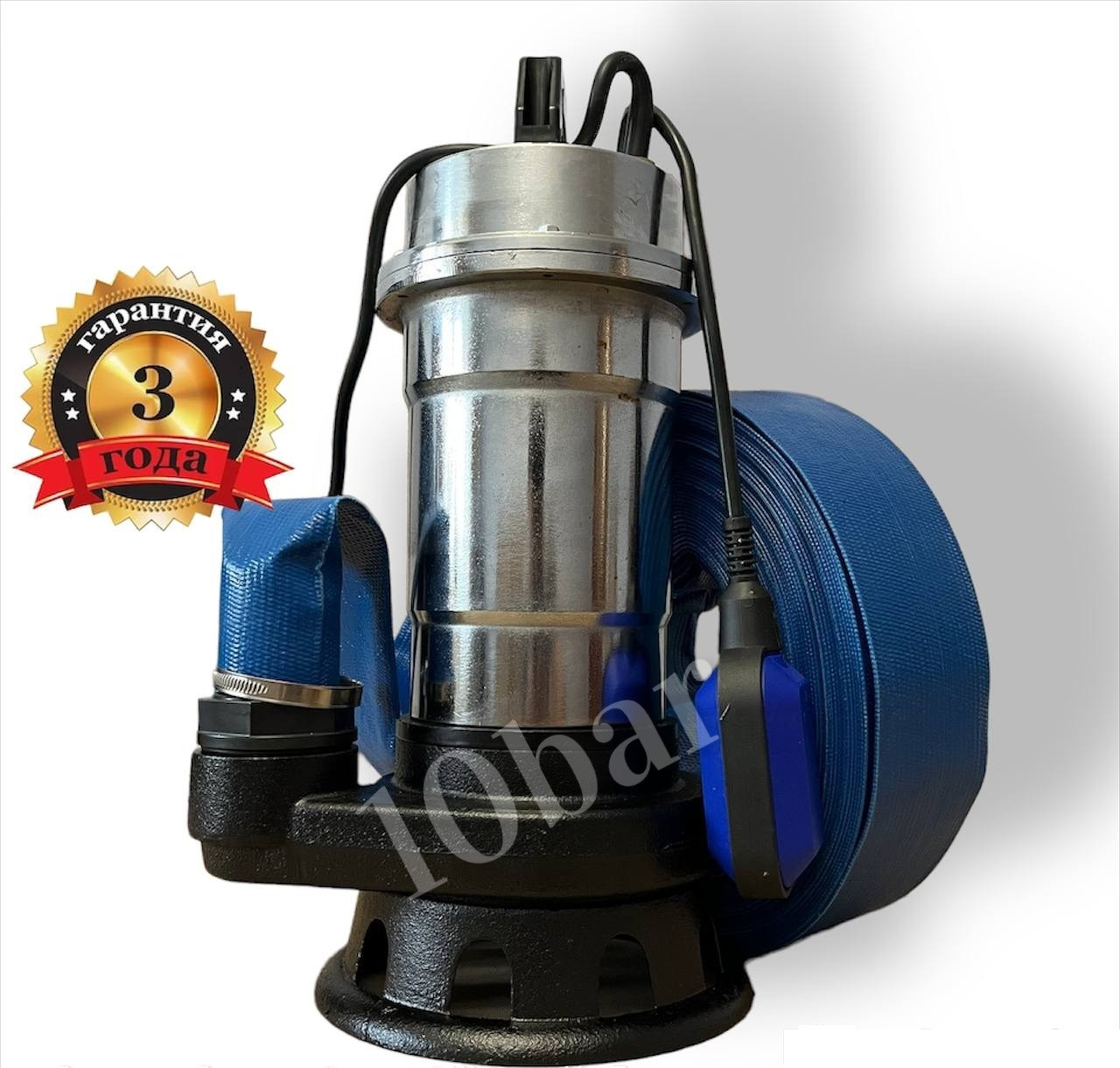 Дренажно-Фекальный насос КЕНЛЕ(ROSA) 2,6 кВт с измельчителем из ...