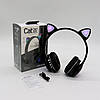 Бездротові Bluetooth-навушники VZV-23M на 400 mah з вушками, Чорні / Дитячі навушники з підсвіткою, фото 10