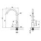 Кран на одну воду для кухні Lidz (NKS) 12 32 015SF-8 b2b, фото 2
