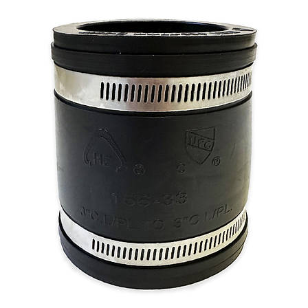 Гнучка гумова муфта-перехідник 75 х 75 mm Pipeconx, фото 1