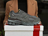 Чоловічі кросівки New Balance 2002R Dark Gray (Темно-сірі) Взуття Нью Баланс 2002R натуральний замш сітка демісезон унисекс