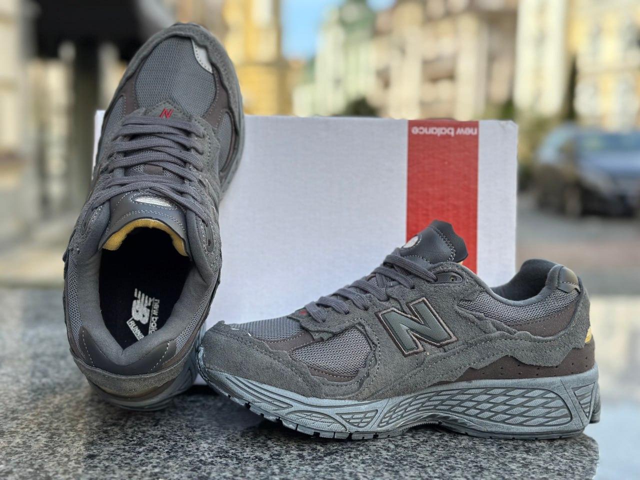 Чоловічі кросівки New Balance 2002R Dark Gray (Темно-сірі) Взуття Нью Баланс 2002R натуральний замш сітка демісезон унисекс