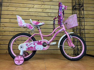 Дитячий велосипед Crossride Rose 16" рожевий на зріст 100-115 см