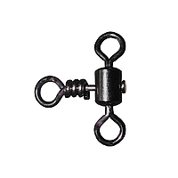 Вертлюг ПОТРИЙНИЙ BratFishing CROSS-LINE Rolling Swivel 10 шт. 27 кг No6 (10 шт.)