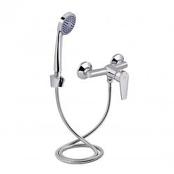 Смеситель для душа Lidz Gloria 010 з душовим гарнітуром, хром, артикул SD00041205, матеріал: силумін.