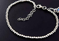Срібний браслет, з срібними кульками, срібло 925 проба.