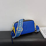 Жіноча сумка Camera Bag у стилі Marc Jacobs Snapshot Сумочка Марк Джейкобс під прапор України (синьо-жовта), фото 3