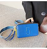 Жіноча сумка Camera Bag у стилі Marc Jacobs Snapshot Сумочка Марк Джейкобс під прапор України (синьо-жовта), фото 2