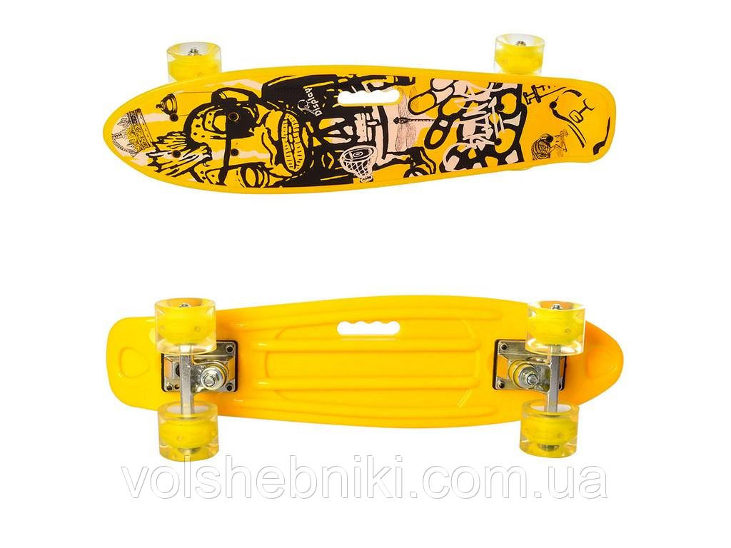 Пеніборд Скейт арт. MS 0749-6 Жовтий