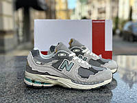 Чоловічі та жіночі кросівки New Balance 2002R Protection Pack Rain Cloud Grey (Сірі) Нью Баланс 2002R натуральний замш демісезон