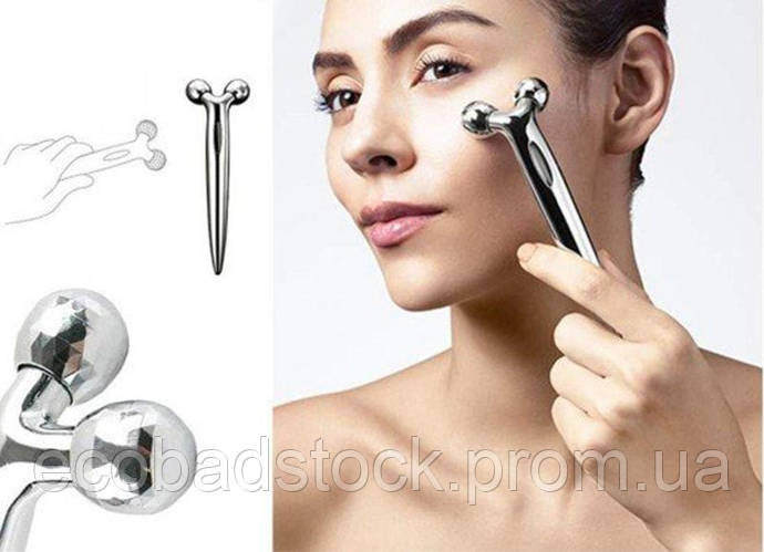3D MASSAGER роликовый массажер для лица лифтинг кожи тренажер ручной ...