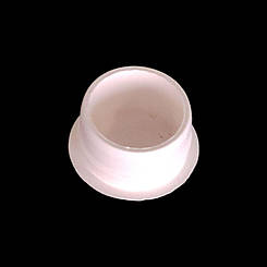 Заглушка d-16 для отворів кругла біла внутрішній розмір діаметр 16 мм меблева