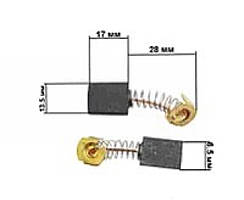 Щітки для електроінструменту 6.5*13.5*17 Makita М14 KOSA