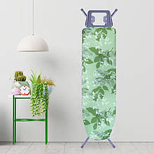 Змінний чохол на прасувальну дошку BigPrize #2 GreenLeaves на поролоновій основі універсальний 132х48 см