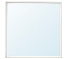NISSEDAL дзеркало біле,65х65 см