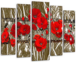 Модульна картина Квіти Абстракція Art-212_5