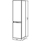 Пенал ЮВВІС для ванної кімнати білий 35 см підвісний МОНАКО правий, фото 4