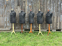 Чоловічий манекен б/в 48 кравецькі для шиття з пінопласту на дерев'яній ніжці