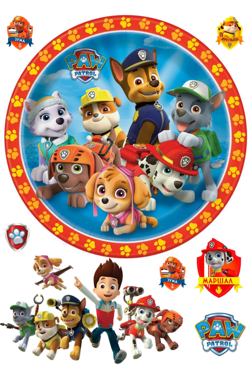 Вафельна картинка Paw Patrol 6