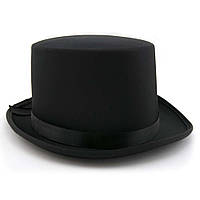 Шляпа Цилиндр атласная (черная)