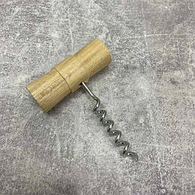 Штопор із нержавіючої сталі з дерев'яною ручкою 6666-18