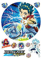 Вафельная картинка Beyblade Burst 2