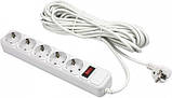 Фільтр-подовжувач мережевий Gembird 10 м 5 розеток gray (SPG5-G-10MG), фото 2