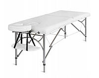 Массажный стол Medimas двух-сегментный алюминиевый 70 см Білий