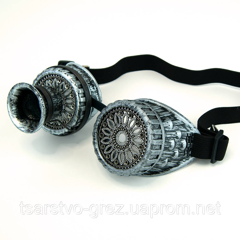 Очки Стимпанк Гогглы с моноокуляром (серебро антик) F-W403 (ID ...