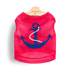 Майка для собак Pet Style "Якір" Червона XS